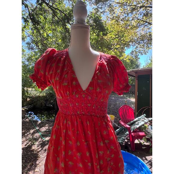 Urban Outfitters Women's Off the Shoulder, Open Back Slit front Maxi Dress New - Picture 1 of 12